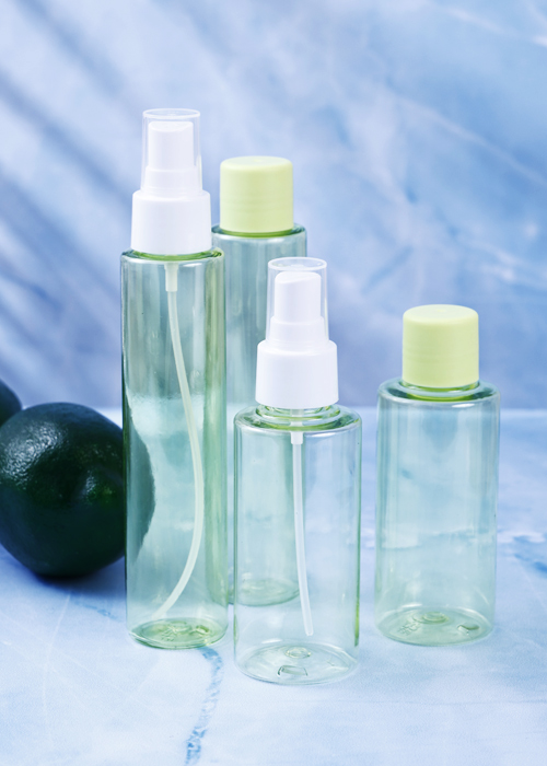 60 ml, 100 ml cylindrisk PET-flaska med 24 tänder