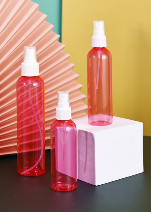 100ml-200ml PET rosa transparent flaska