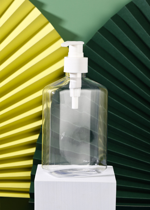 400 ml PET Clear Lotion Pump platt flaska