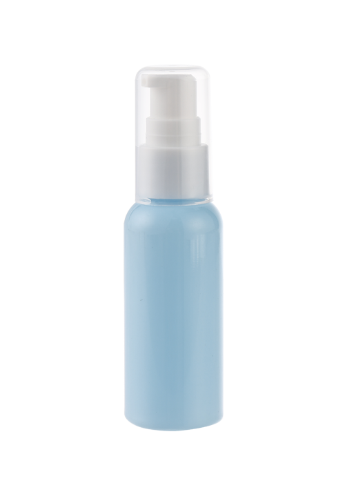 50ml enfärgad PET-lotion tryckpump flaska glasögonrengöringslösning är lätt att bära och flaska