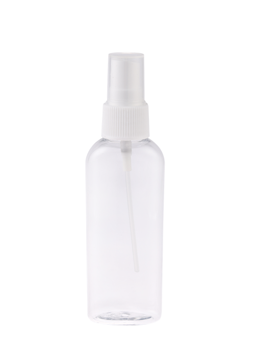 30-60 ml PET transparent oval spritflaska med platt flaska