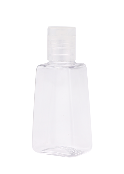 30 ml PET transparent trapetsformad flaska med flip-top kroklock