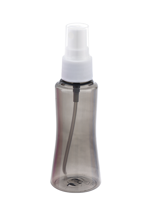 60ml färg transparent PET bell mun spray flaska glas rengöring alkohol desinfektionsmedel flaska