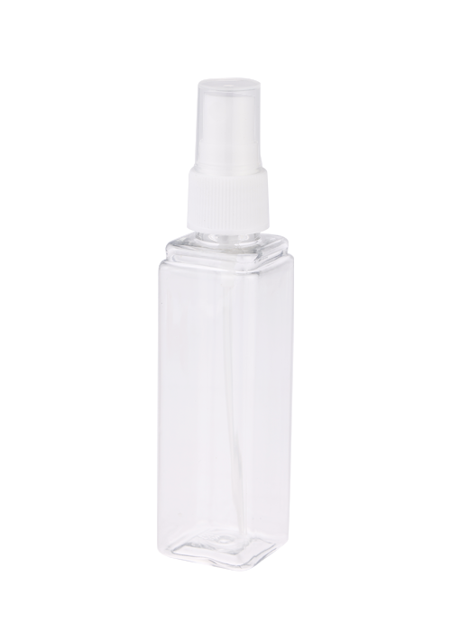 60ml PET klar fyrkantig sprayflaska