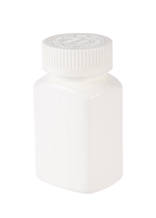 100 ml PE trestations hälsoproduktkapselflaska med trycklock