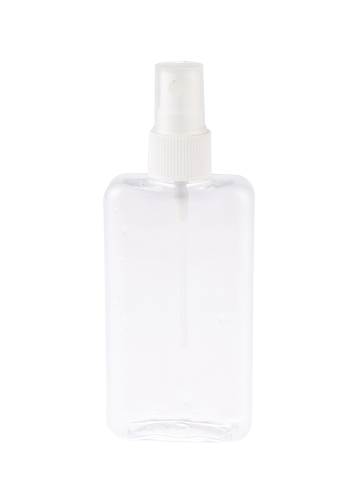 100 ml platt oval PET klar sprayflaska