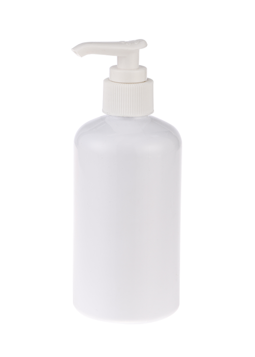 300ml vit PE lotionpumpflaska