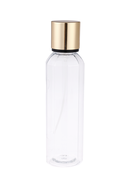 236-250ml prismatisk rund PET-dragkedja parfymsprayflaska