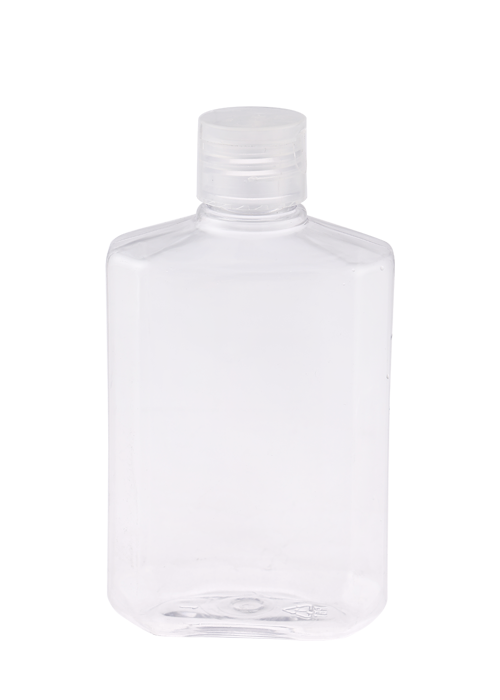 250 ml PET Transparent Flip Cap Åttakantig flaska