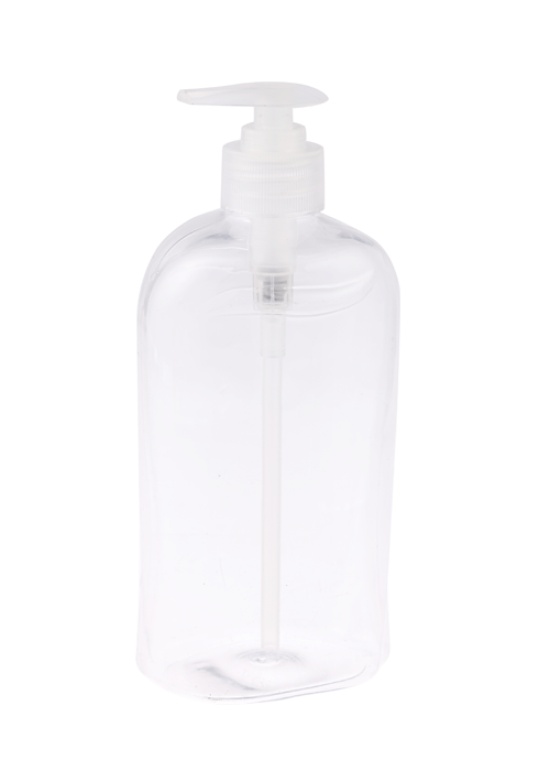 500ml PET transparent gellotion tryckpumpsflaska engångshanddesinfektionsflaska desinfektion och steriliseringsflaska